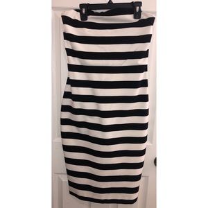 Striped tube dress